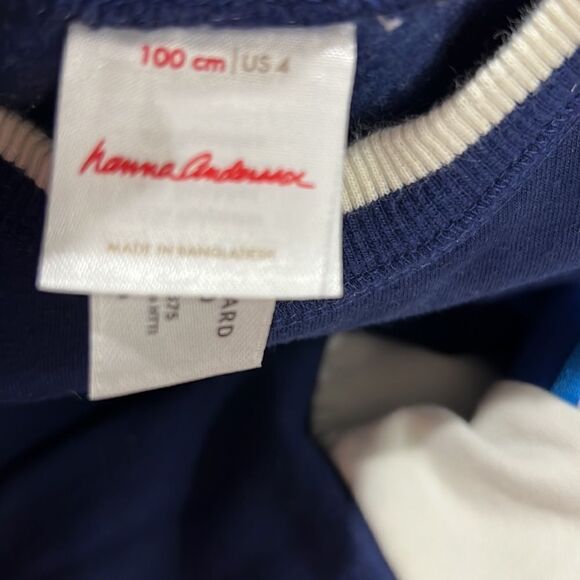 Hanna Andersson Blue 2 Piece crew neck sweatsuit size 4 - Picture 10 of 13
